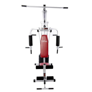 Lifeline Multi Station Home Gym 002 For Workout At Home Bundles With Chest Expander, Skipping Rope and Fitness Curve Bench 5501A || Available on EMI
