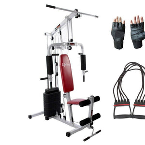 Lifeline Home Gym Fitness Equipment 002 For Workout At Home Bundles With Chest Expander and Gym Gloves || Available on EMI-IMFIT