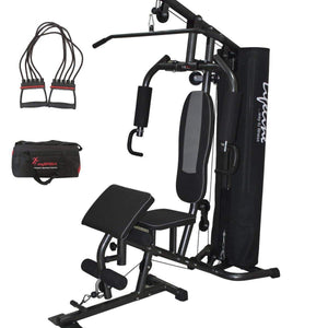 Lifeline Home Gym Setup Deluxe 005 For Workout At Home Bundles With Chest Expander and Gym Bag || Available on EMI-IMFIT