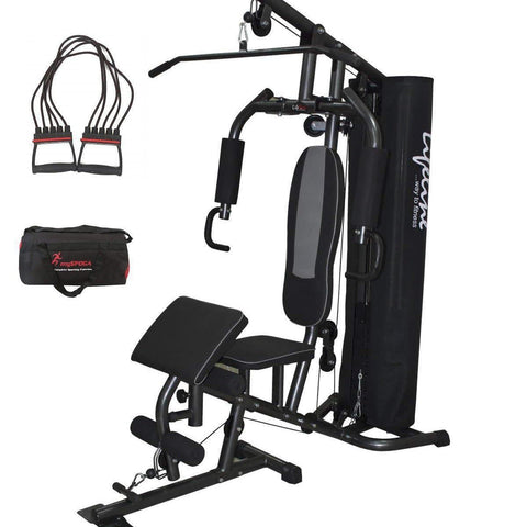Image of Lifeline Home Gym Setup Deluxe 005 For Workout At Home Bundles With Chest Expander and Gym Bag || Available on EMI-IMFIT
