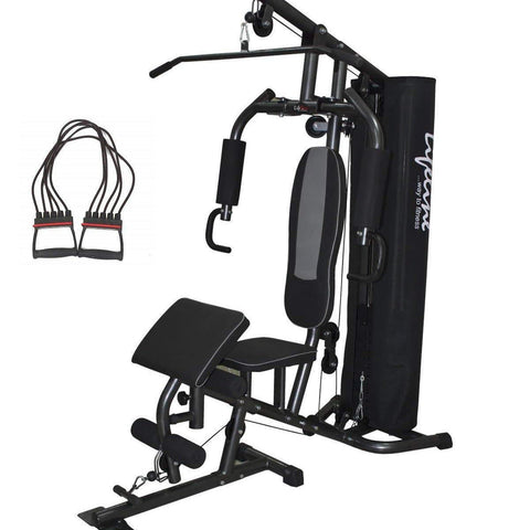 Image of Lifeline Home Gym Set Deluxe 005 For Workout At Home Bundles With Chest Expander || Available on EMI-IMFIT