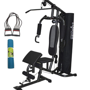 Lifeline Home Gym Setup Deluxe 005 For Workout At Home Bundles With Chest Expander and Yoga Mat || Available on EMI-IMFIT
