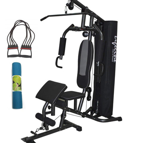 Image of Lifeline Home Gym Setup Deluxe 005 For Workout At Home Bundles With Chest Expander and Yoga Mat || Available on EMI-IMFIT