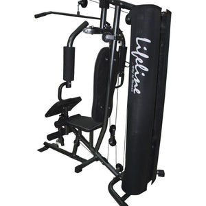 Lifeline Home Gym Setup Deluxe 005 For Workout At Home Bundles With Resistance Band, Yoga Mat and Fitness Curve Bench 5501A || Available on EMI
