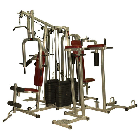 Image of Lifeline Fitness Equipment 6 Station Home Gym with 3 Weight Lines || Available on EMI-IMFIT