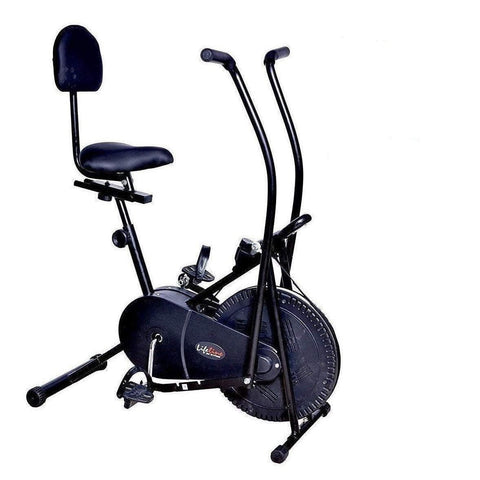 Image of Lifeline Air Bike Back Support with Moving Handle Gym Cycle