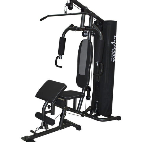 Image of Lifeline Home Gym 005 Deluxe Bundles with Weider Mega Mass 4000 2.3 kg (Smooth Chocolate)-IMFIT